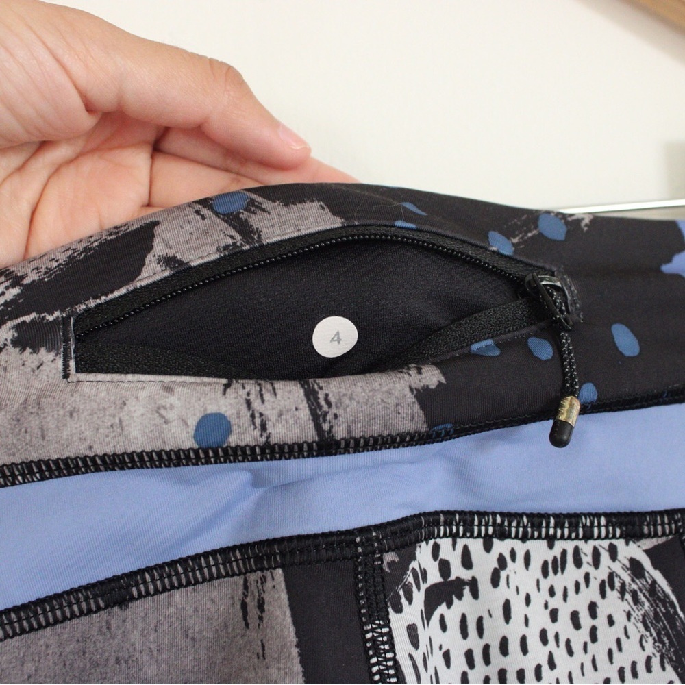 Lululemon Inspire Crop II Art Pop Black Multi Size 4 - Picture 5 of 7
